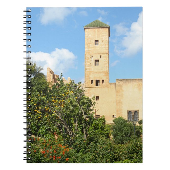 Caderno Espiral Torre em Rabat, Marrocos (Frente)