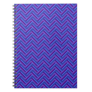 Caderno Espiral Torres azuis e púrpuras, de tecelagem dupla