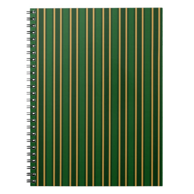 Caderno Espiral Torres verdes e douradas (Frente)