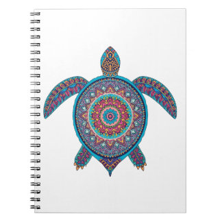 Caderno Espiral Tortuga Mandala — Calma Colorida