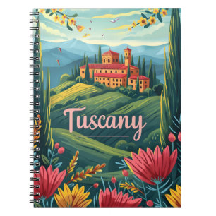 Caderno Espiral Toscana Itália