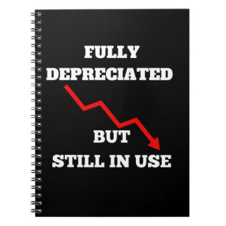 Caderno Espiral Totalmente depreciado, mas ainda em uso