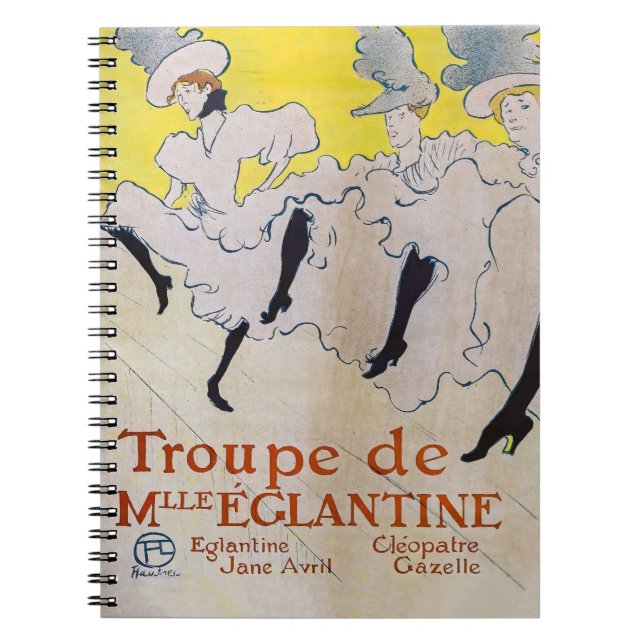 Caderno Espiral Toulouse-Lautrec - Troupe de Mlle Eglantine (Frente)