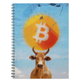 Caderno Espiral Touro Resiliente Bitcoin