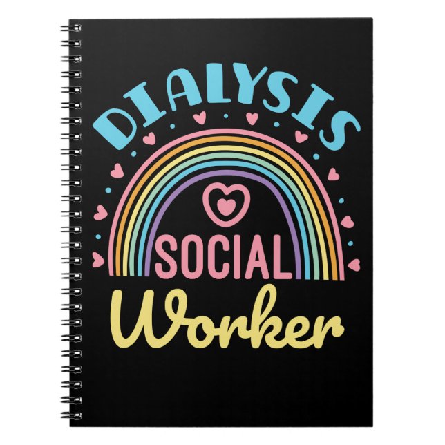 Caderno Espiral Trabalhador social em diálise LCSW renal (Frente)