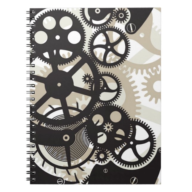 Caderno Espiral Trabalho das rodas da roda denteada (Frente)