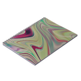 Caderno Espiral Trabalho de arte abstrato