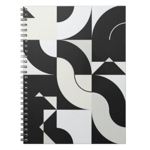 Caderno Espiral Trabalho de arte de composição Bauhaus feito com a