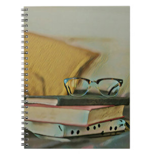 Caderno Espiral Trabalho de arte de livros de Vintage