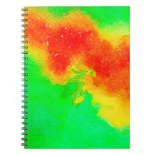 Caderno Espiral trabalho de arte de textura rica em abstrato. Padr