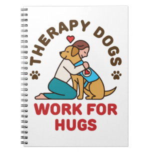 Caderno Espiral Trabalho de Cães de Terapia para a Equipe de Mani
