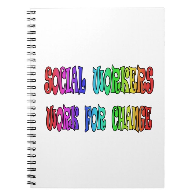 Caderno Espiral Trabalho dos assistentes sociais para a mudança (Frente)