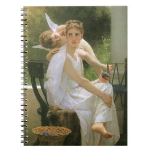 Caderno Espiral Trabalho interrompido por Bouguereau, Angel Portra