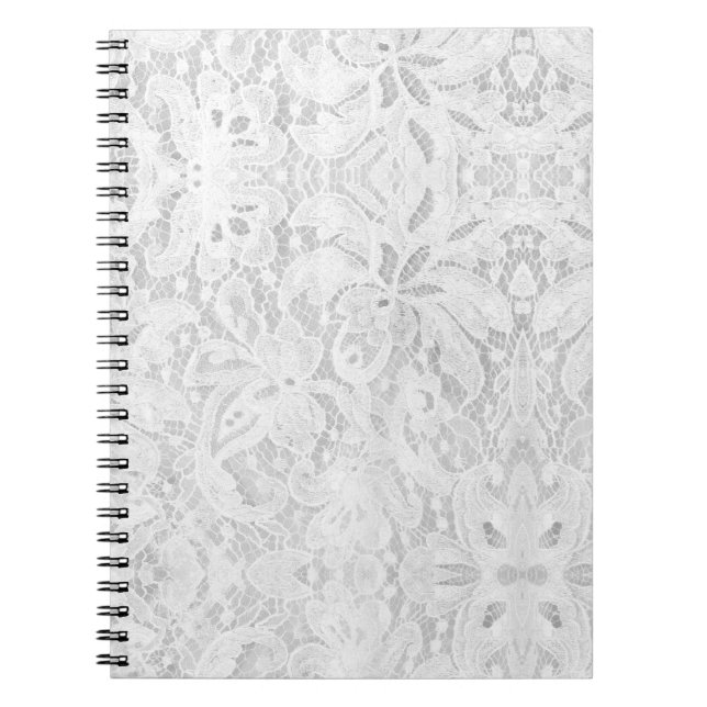 Caderno Espiral Traço branco de queda (Frente)