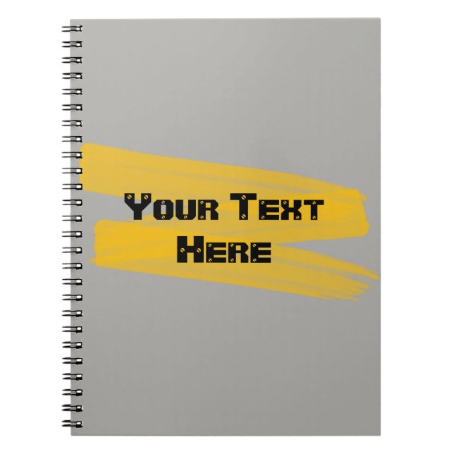 Caderno Espiral Traço de Cor de Água Laranja (Frente)