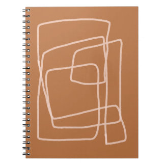 Caderno Espiral Traços Abstratos