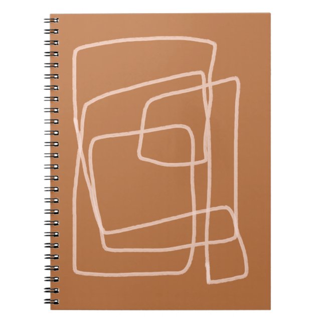 Caderno Espiral Traços Abstratos (Frente)