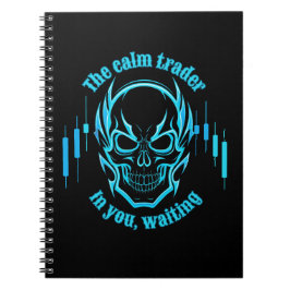 Caderno Espiral Trade Motivation | Skull | Calm Trader