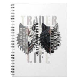 Caderno Espiral Trader life | Wolf | Both sides