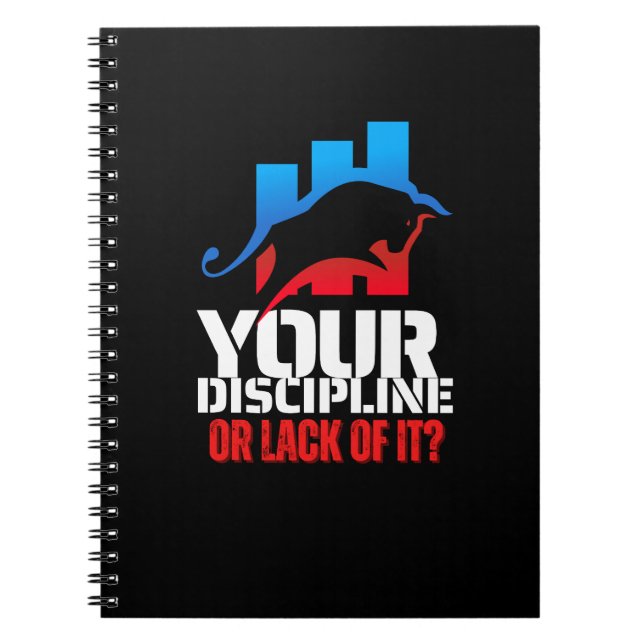 Caderno Espiral Trader motivation | Bull | Discipline (Frente)