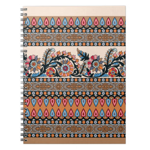 Caderno Espiral Tradicional Mughal Border Designart, sem descontin