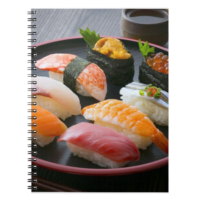 Caderno Espiral Traditional Sushi Art Notebook – SUSHIMI Collectio (Frente)