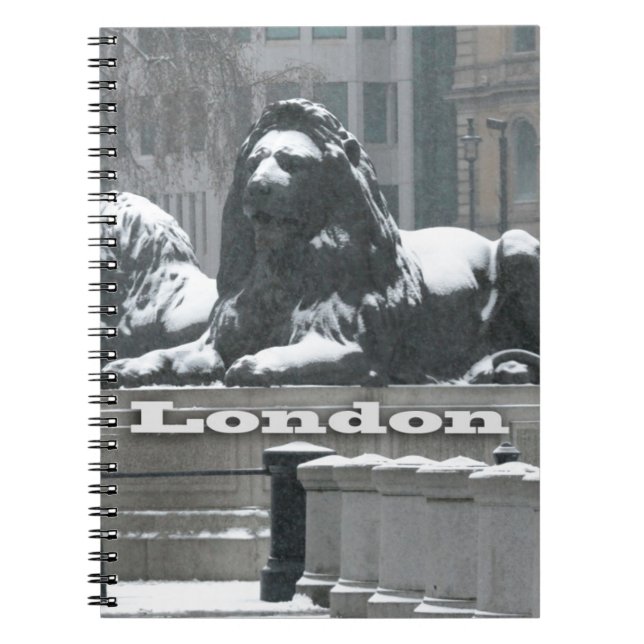 Caderno Espiral Traffic Square London - Neve (Frente)