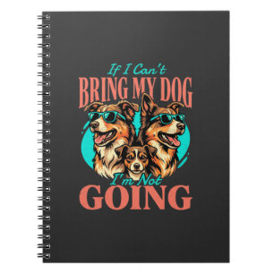 Caderno Espiral Traga Meu Cachorro Amante de Cachorro Retro