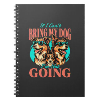Caderno Espiral Traga Meu Cachorro Amante de Cachorro Retro