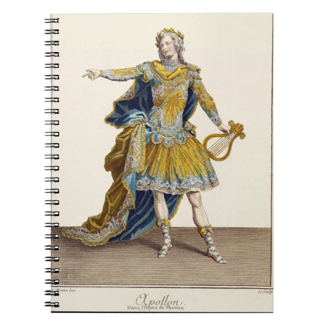 Caderno Espiral Traje para Apollo na ópera "Phaethon", engrav (Frente)