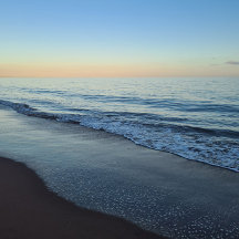 Tranquil Devon Sunset Beach Notebook