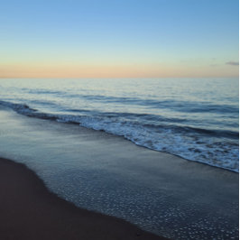 Caderno Espiral Tranquil Devon Sunset Beach Notebook