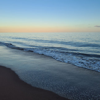 Caderno Espiral Tranquil Devon Sunset Beach Notebook