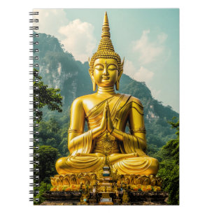 Caderno Espiral Tranquilidade Dourada