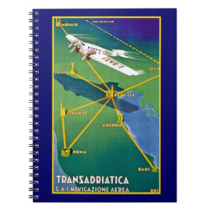 Caderno Espiral Transadriatica Navigazione Aerea