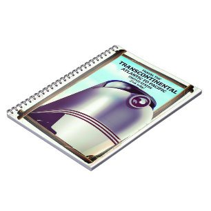 Caderno Espiral Transcontinental Railroad USA.