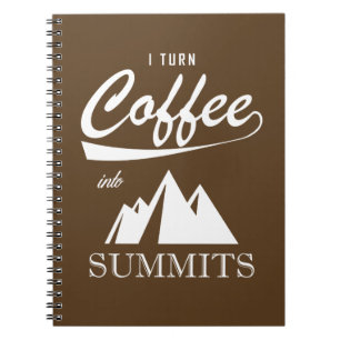 Caderno Espiral Transformo Café Em Cimeiras