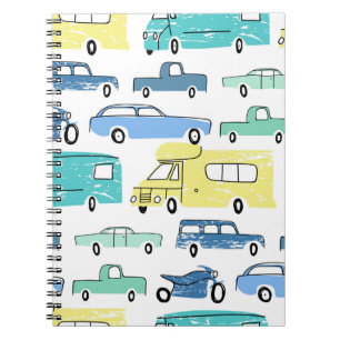 Caderno Espiral Transporte de Desenho Animado: Diversão para Crian