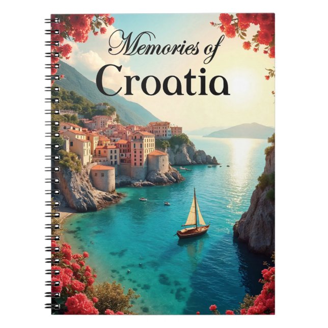 Caderno Espiral Travel Journal Croatia (Frente)
