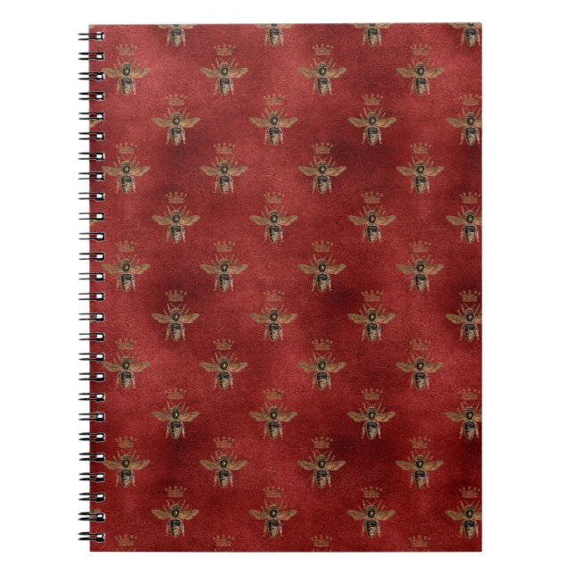 Caderno Espiral Travesseiro de Abelhas Melíferas Reais (Frente)