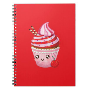 Caderno Espiral Travesseiro decorativo de Cupcakes Surpresa de Pep