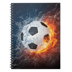 Caderno Espiral Travesseiro decorativo de futebol/futebol