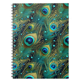 Caderno Espiral Travesseiro decorativo de Paixão de Peacock