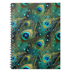 Caderno Espiral Travesseiro decorativo de Paixão de Peacock