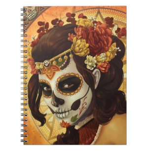 Caderno Espiral Travesseiro decorativo Dia De Los Muertos