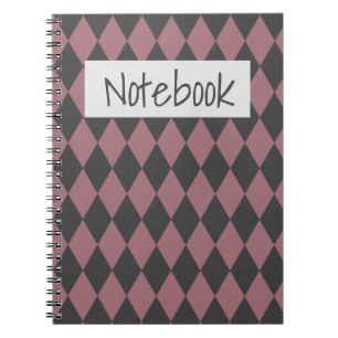 Caderno Espiral Travesseiro decorativo elegante rhombus colorido