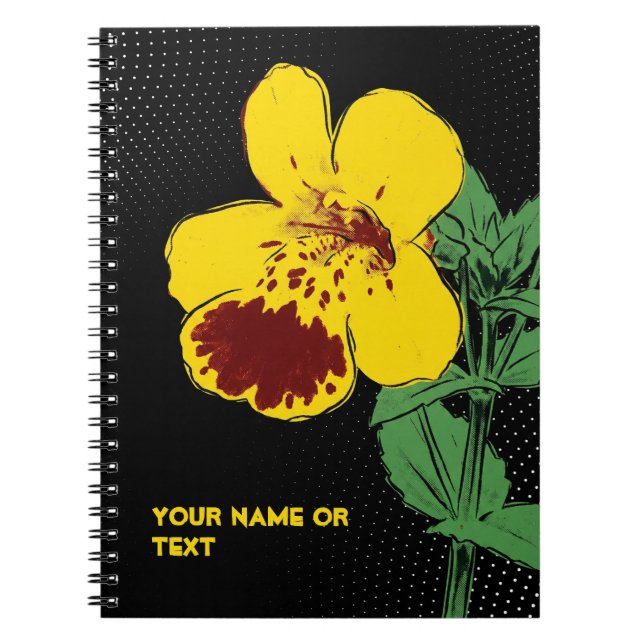 Caderno Espiral Travessuras Botânicas: O Macaco Flor de Magia PopA (Frente)