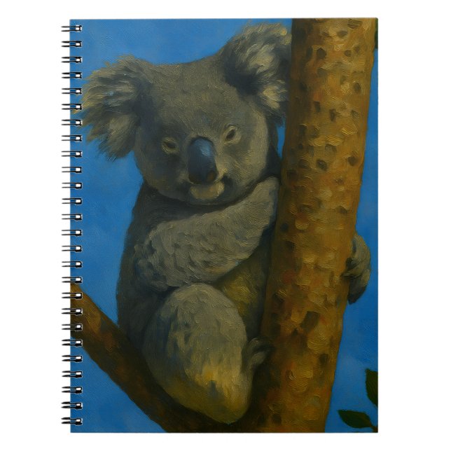 Caderno Espiral Tree Hugger - Koala, na Canopia (Frente)