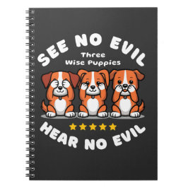 Caderno Espiral Tree Wise Puppies