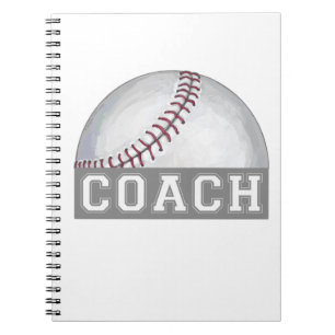 Caderno Espiral Treinador de basebol